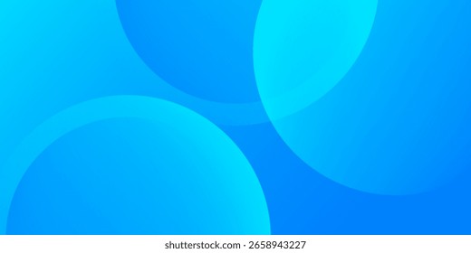 Azul de fundo abstrato com elementos de forma de círculo dinâmico. Fundo de gradiente geométrico moderno e moderno.