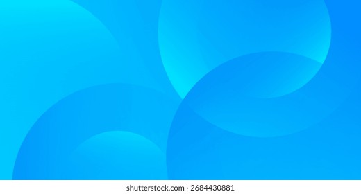 Abstract background blue with dynamic circle shape elements. Trendy and modern geometric gradient background. Vector Illustration