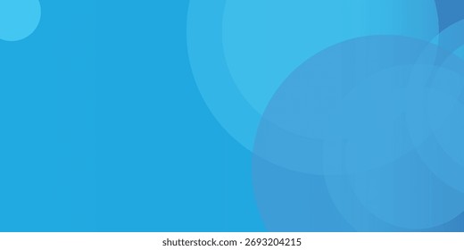 Abstrakter Hintergrund blau mit dynamischen Kreisformelementen. Trendy und moderne geometrische Farbverlauf Hintergrund. Vektorgrafik