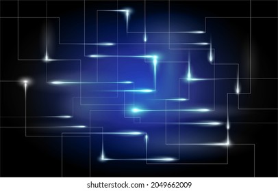 abstract background blue electric light lines wallpaper illustration.