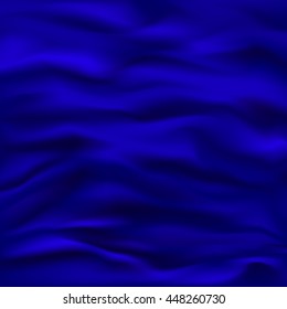 Abstract Background: Blue elegant wave satin/silk cloth background design for web, magazine, template design