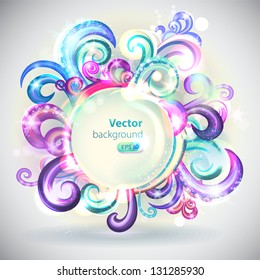 Abstract background with blue elements.