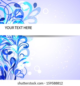 abstract background with blue elements branch for use in your design eps10 vector