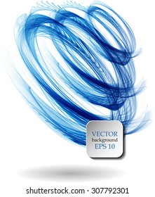 Abstract background with blue ellipses