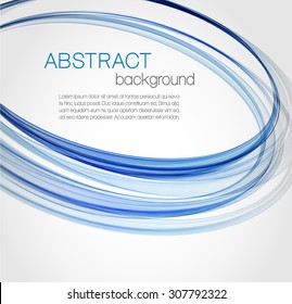 Abstract background with blue ellipses
