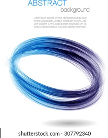 Abstract background with blue ellipses