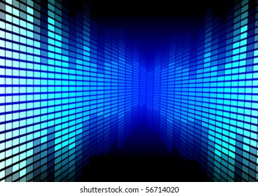 Abstract Background - Blue Equalizer