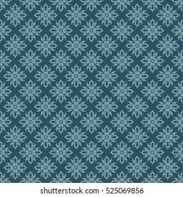 Abstract background - blue floral pattern seamless.