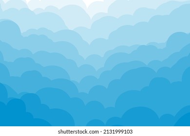 Abstract background blue flowing wave