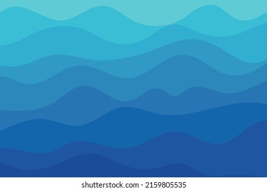 Abstract background blue flowing wave