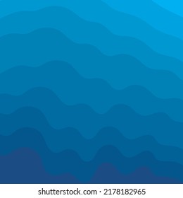 Abstract background blue flowing wave