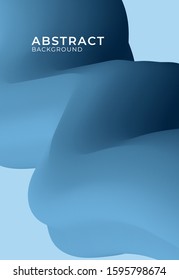 Abstract background with blue fluid design template