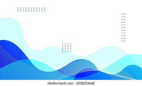 abstract background with blue fluid shape on white background.can be used for banner, presentation, poster, flyer, web, cover, etc. vector illustration