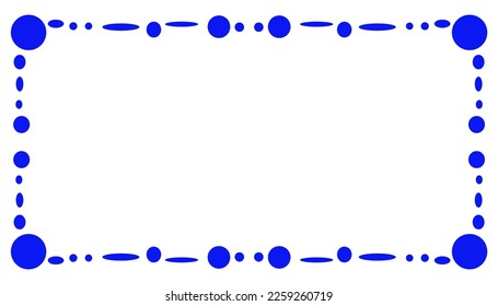 Fondo abstracto con un marco azul. Perfecto para fondos de pantalla, fondos de sitios web, afiches, banners