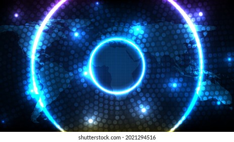 abstrakter Hintergrund der blauen Fetisch-Technologie