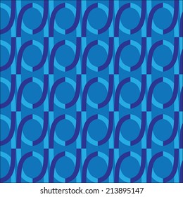 Abstract background with blue geometric pattern vector art.