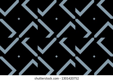 Abstract background. Blue geometric seamless pattern in modern stylish. Vector seamless pattern