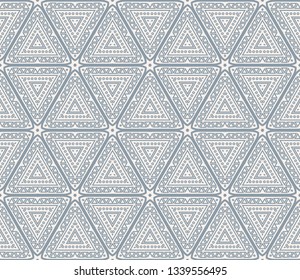 Abstract background. Blue geometric seamless pattern in modern stylish. Vector seamless pattern