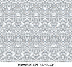 Abstract background. Blue geometric seamless pattern in modern stylish. Vector seamless pattern