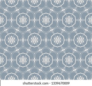 Abstract background. Blue geometric seamless pattern in modern stylish. Vector seamless pattern