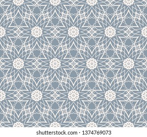 Abstract background. Blue geometric seamless pattern in modern stylish. Vector seamless pattern