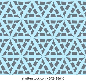 Abstract background. Blue geometric seamless pattern in modern stylish. Vector seamless pattern