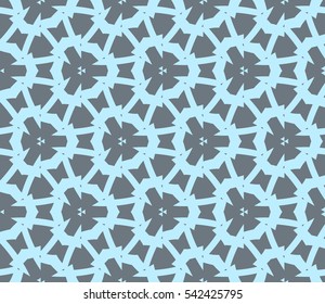 Abstract background. Blue geometric seamless pattern in modern stylish. Vector seamless pattern