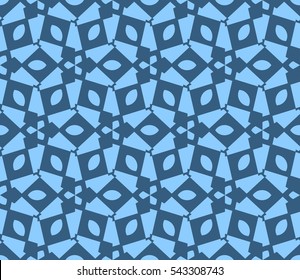 Abstract background. Blue geometric seamless pattern in modern stylish. Vector seamless pattern