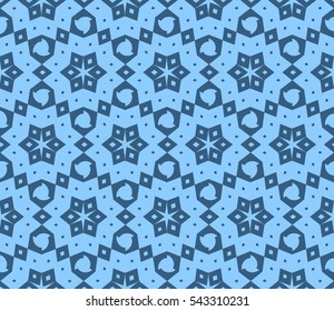 Abstract background. Blue geometric seamless pattern in modern stylish. Vector seamless pattern