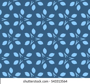 Abstract background. Blue geometric seamless pattern in modern stylish. Vector seamless pattern