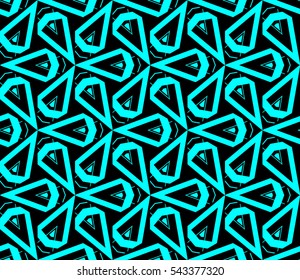 Abstract background. Blue geometric seamless pattern in modern stylish. Vector seamless pattern