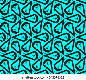 Abstract background. Blue geometric seamless pattern in modern stylish. Vector seamless pattern