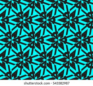 Abstract background. Blue geometric seamless pattern in modern stylish. Vector seamless pattern