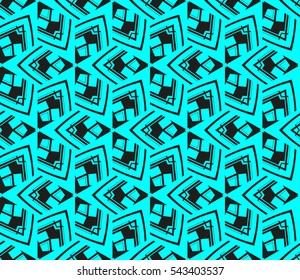 Abstract background. Blue geometric seamless pattern in modern stylish. Vector seamless pattern