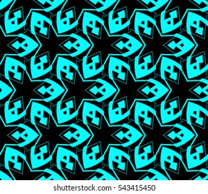 Abstract background. Blue geometric seamless pattern in modern stylish. Vector seamless pattern