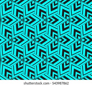 Abstract background. Blue geometric seamless pattern in modern stylish. Vector seamless pattern