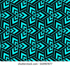 Abstract background. Blue geometric seamless pattern in modern stylish. Vector seamless pattern