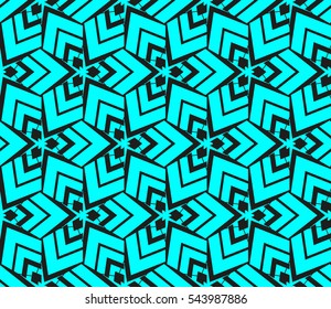 Abstract background. Blue geometric seamless pattern in modern stylish. Vector seamless pattern