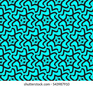 Abstract background. Blue geometric seamless pattern in modern stylish. Vector seamless pattern