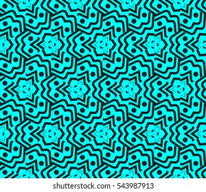 Abstract background. Blue geometric seamless pattern in modern stylish. Vector seamless pattern
