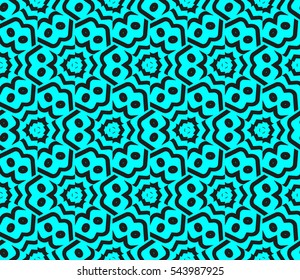 Abstract background. Blue geometric seamless pattern in modern stylish. Vector seamless pattern