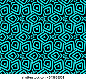 Abstract background. Blue geometric seamless pattern in modern stylish. Vector seamless pattern