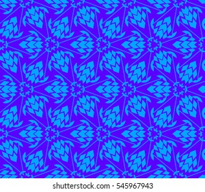 Abstract background. Blue geometric seamless pattern in modern stylish. Vector seamless pattern