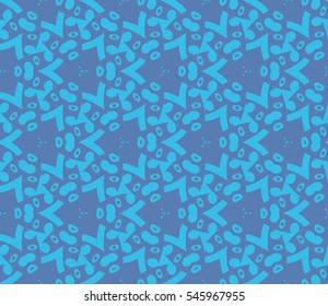 Abstract background. Blue geometric seamless pattern in modern stylish. Vector seamless pattern