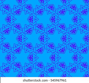 Abstract background. Blue geometric seamless pattern in modern stylish. Vector seamless pattern