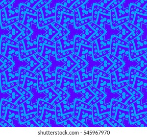 Abstract background. Blue geometric seamless pattern in modern stylish. Vector seamless pattern