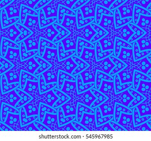 Abstract background. Blue geometric seamless pattern in modern stylish. Vector seamless pattern