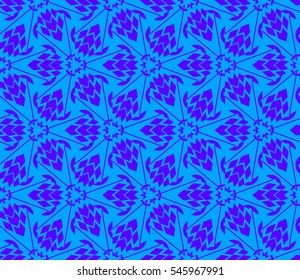 Abstract background. Blue geometric seamless pattern in modern stylish. Vector seamless pattern