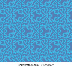 Abstract background. Blue geometric seamless pattern in modern stylish. Vector seamless pattern