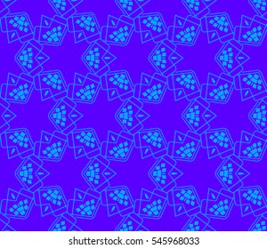 Abstract background. Blue geometric seamless pattern in modern stylish.